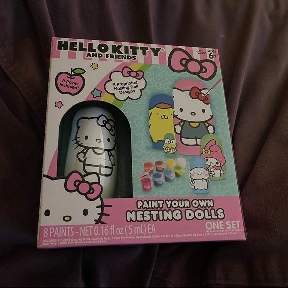 Sanrio Toys Paint Your Own Hello Kitty Nesting Dolls Poshmark